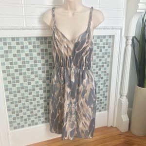 BANANA REPUBLIC Twist Strap Watercolor Dress Sz 4
